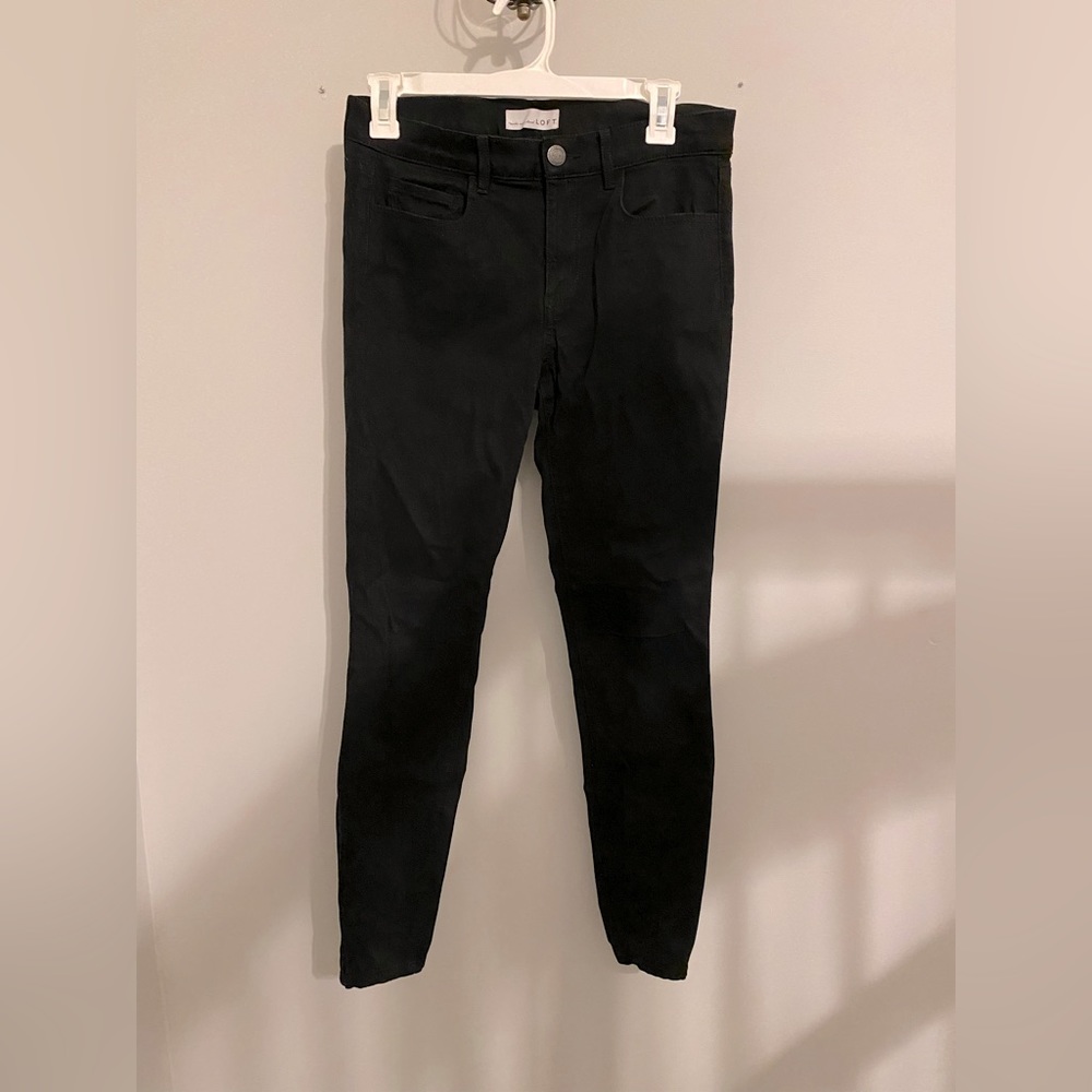Loft sateen skinny pants/jeggings